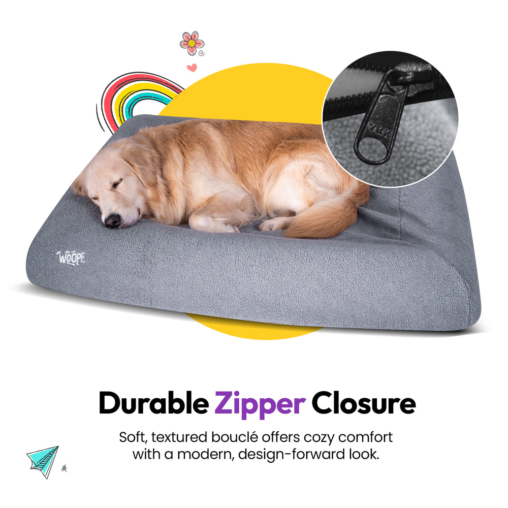 SNÜZ Bed Slip-On Cover Fleece, Grey