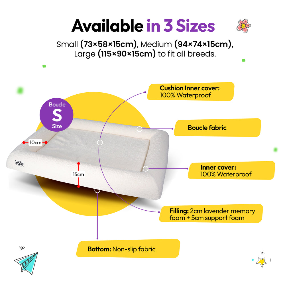SNÜZ Bed Slip-On Cover Fleece, Cream