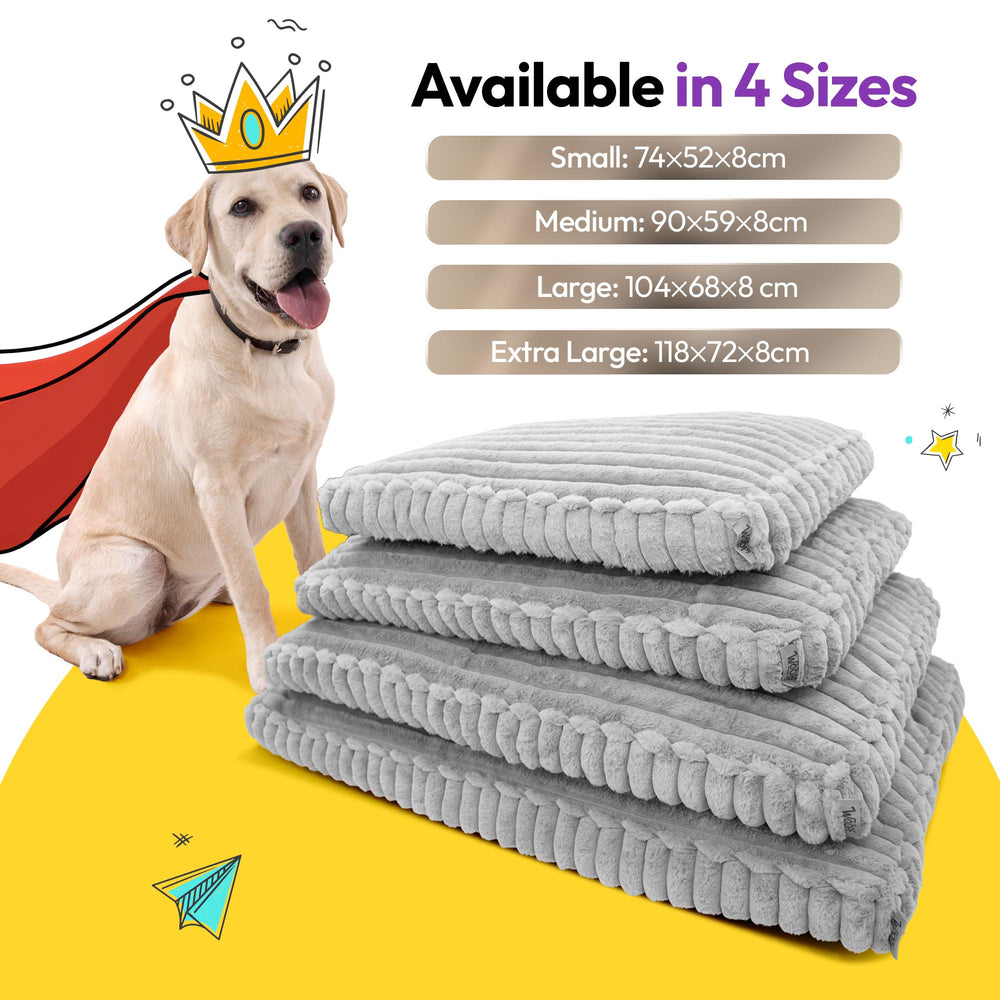 Furry Corduroy Sleeping Mat, Grey