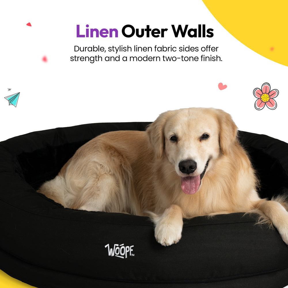 NÄP Vet Orthopedic Bed, Black