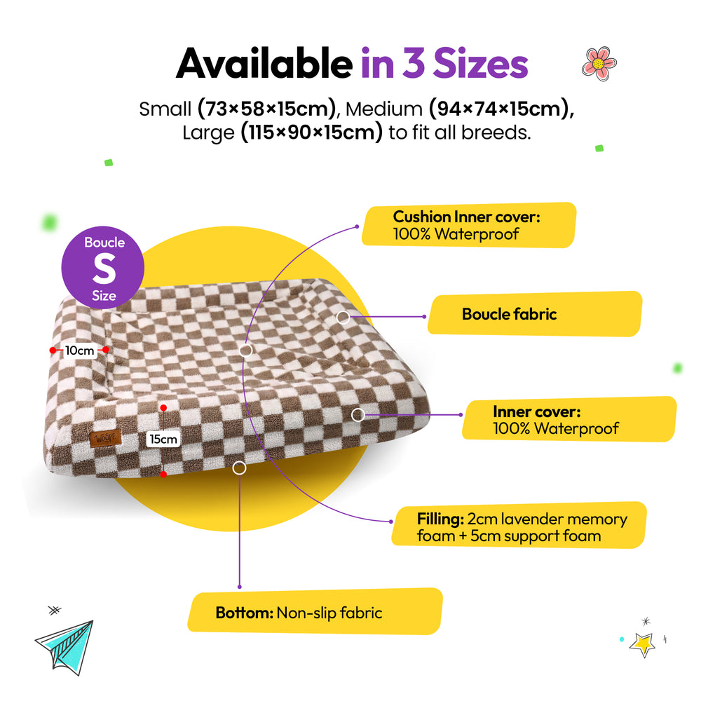 SNÜZ Bed Slip-On Cover Fleece, Brown