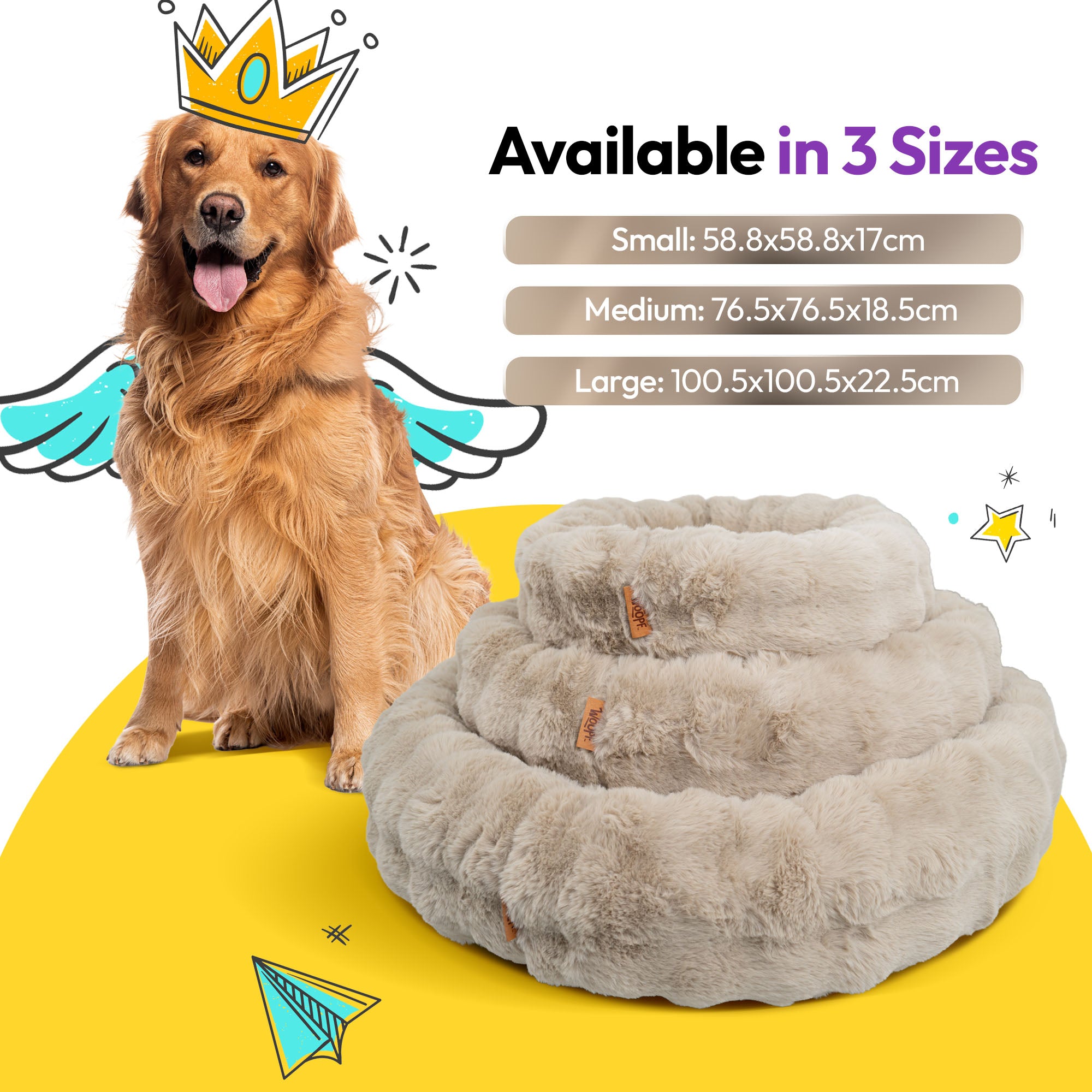 Flauschige Kurven Offenes Rechteckbett