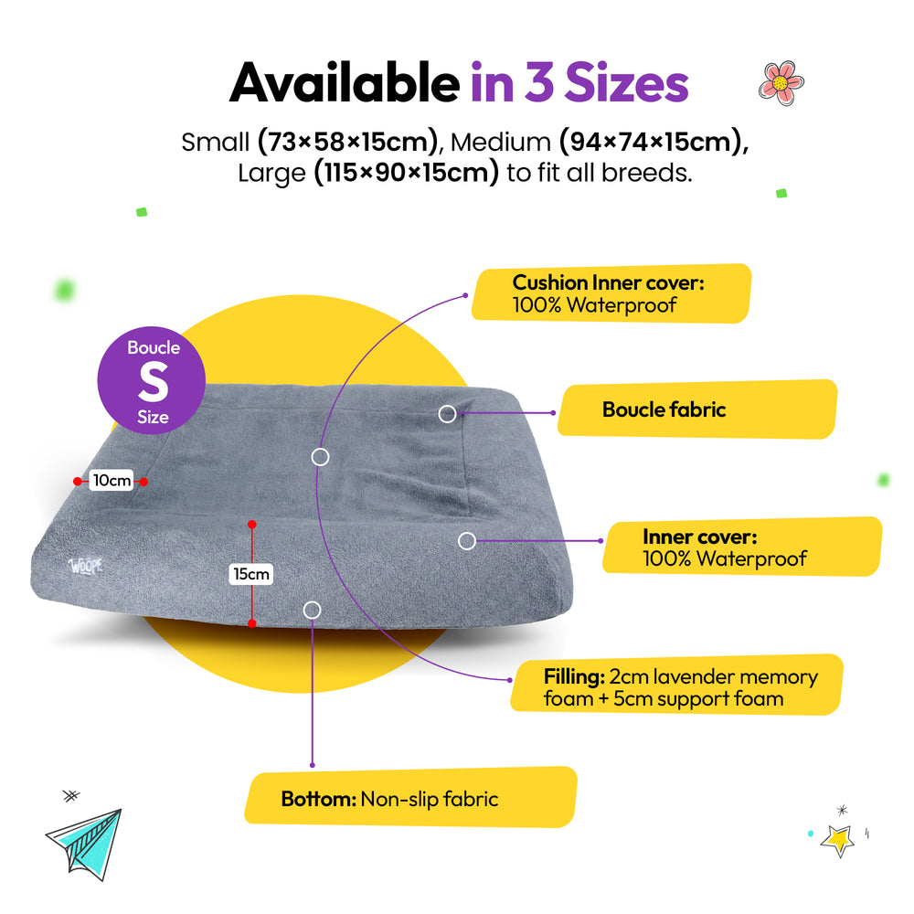 SNÜZ Bed Slip-On Cover Fleece, Grey