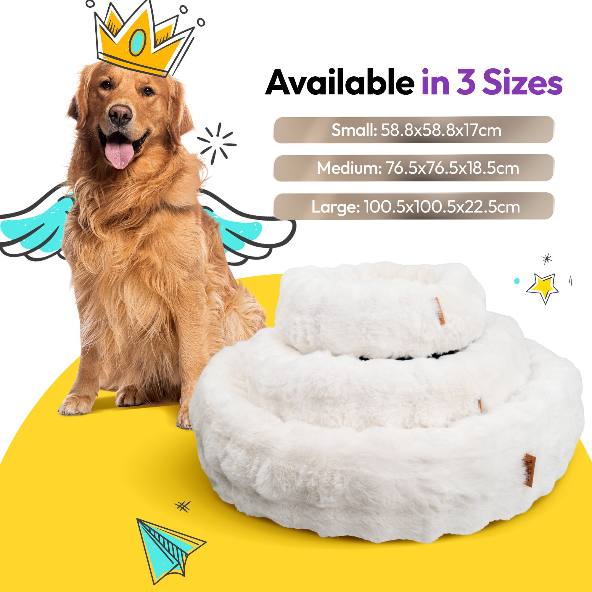 Flauschige Kurven Offenes Rechteckbett