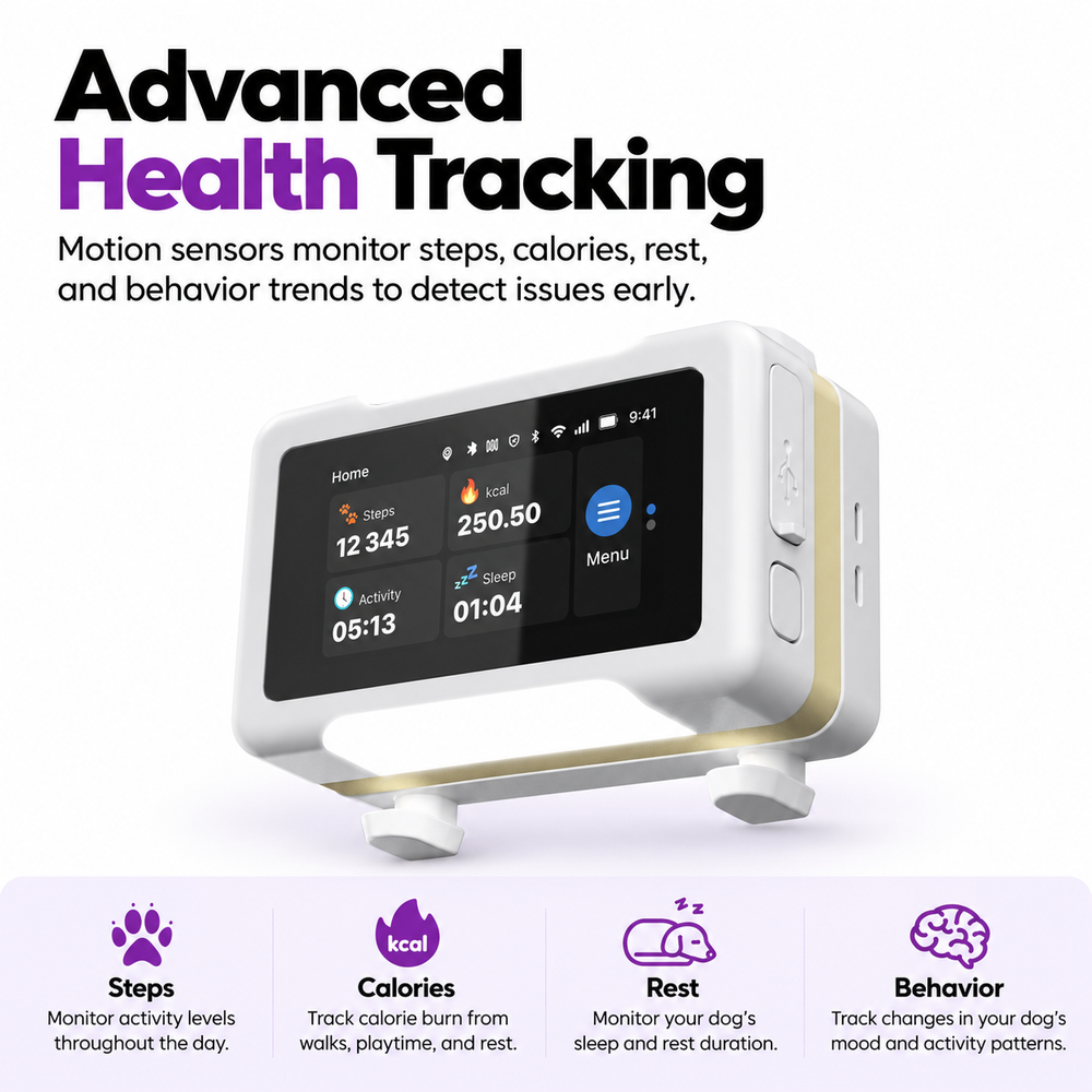 Smart GPS & Health Tracker, White / Gold