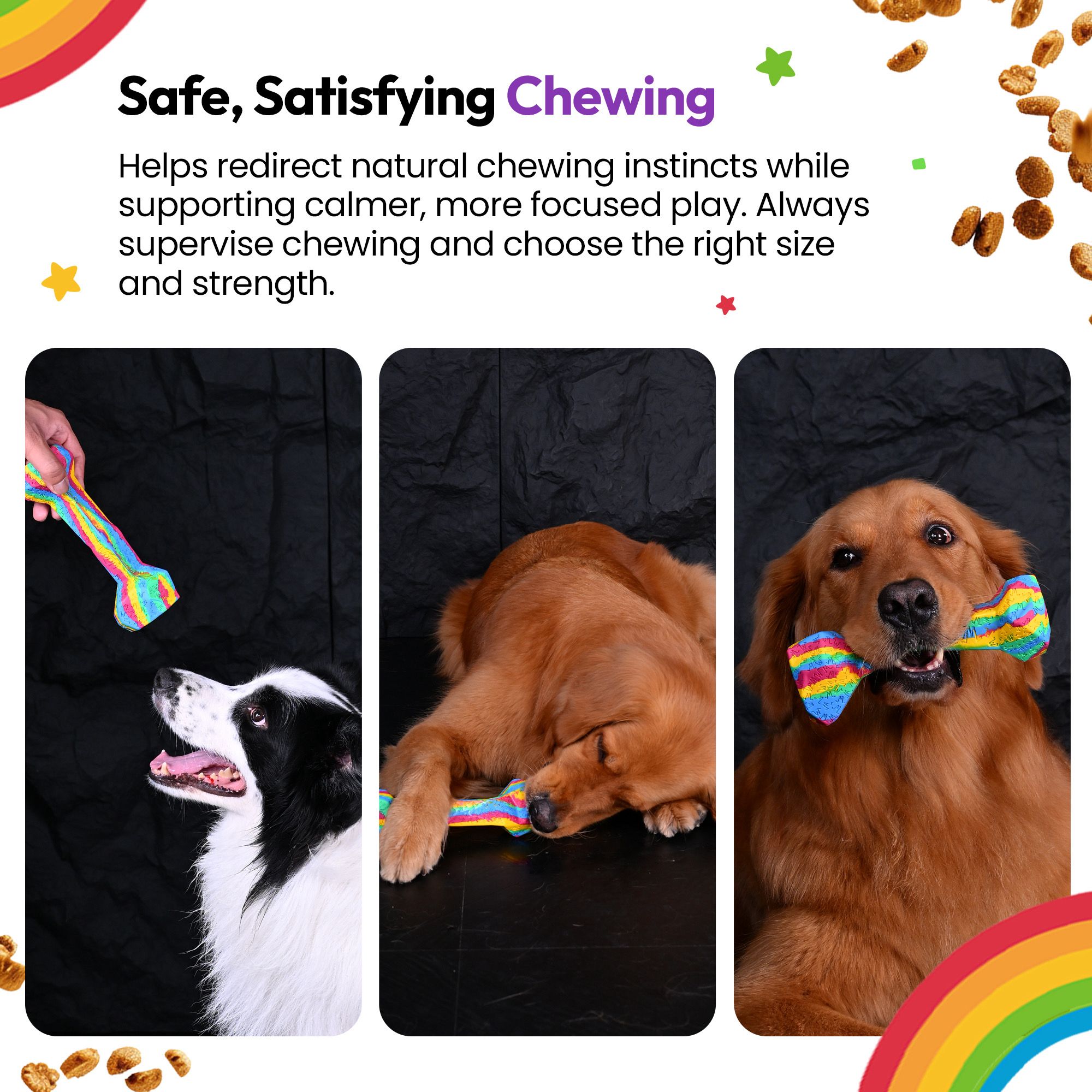 RainBone Dog Chew Toy - Celebrating Pride & The LGBTQ+ Community 🌈