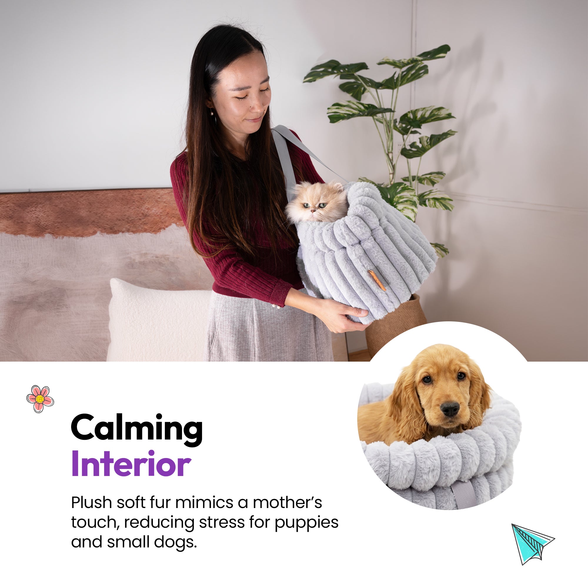 Furry Corduroy Handbag