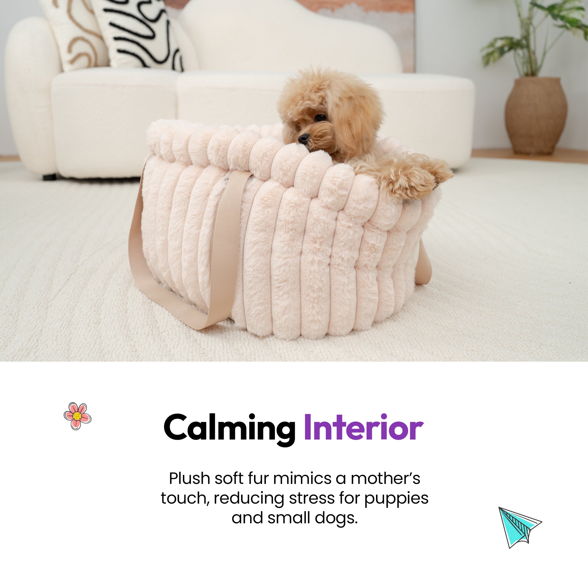 Furry Corduroy Handbag