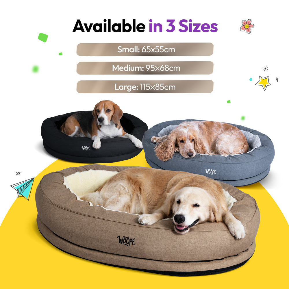 NÄP Vet Orthopedic Bed, Black