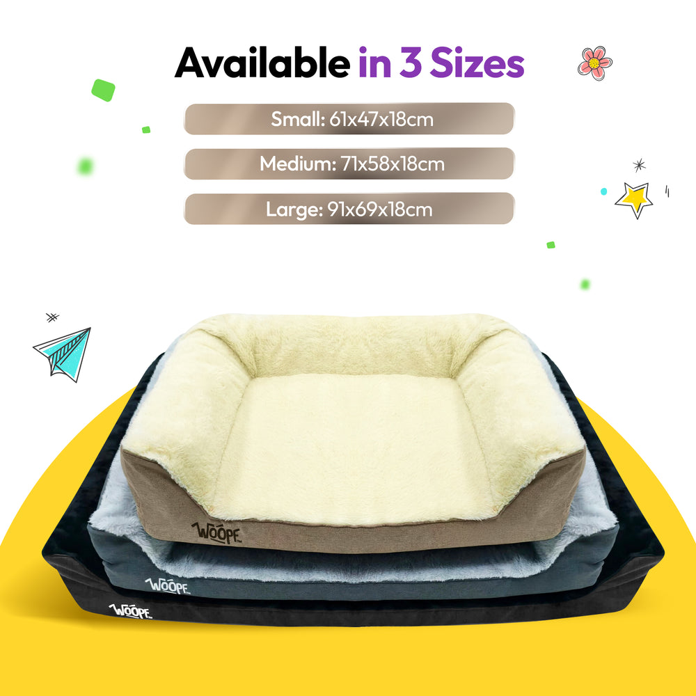 SNÖR Vet Orthopedic Bed, Cream