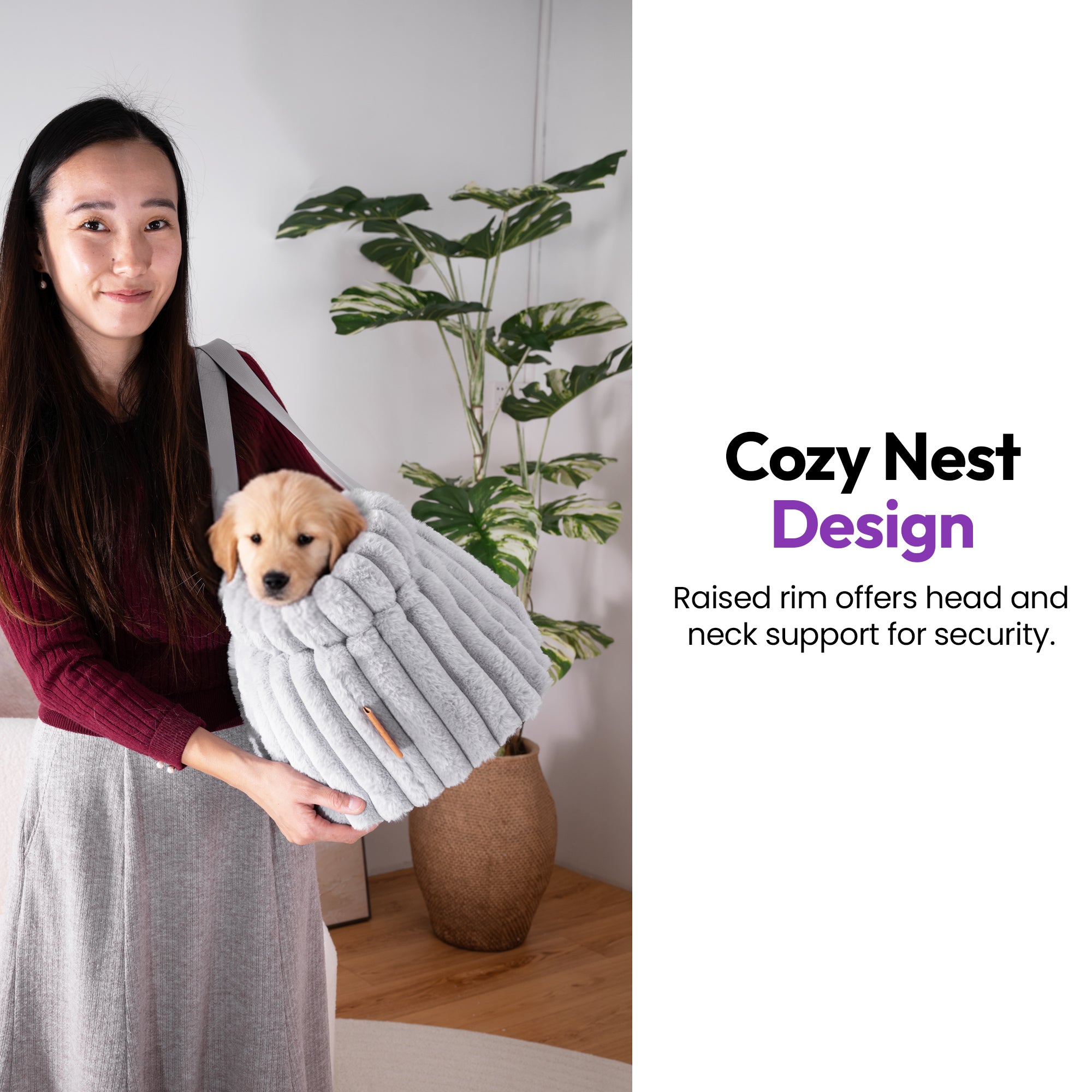 Furry Corduroy Handbag