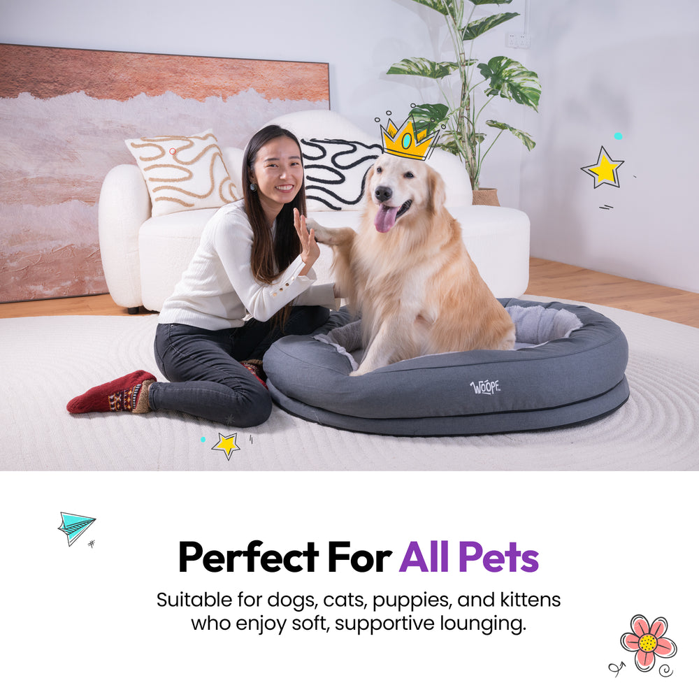 NÄP Vet Orthopedic Bed, Grey