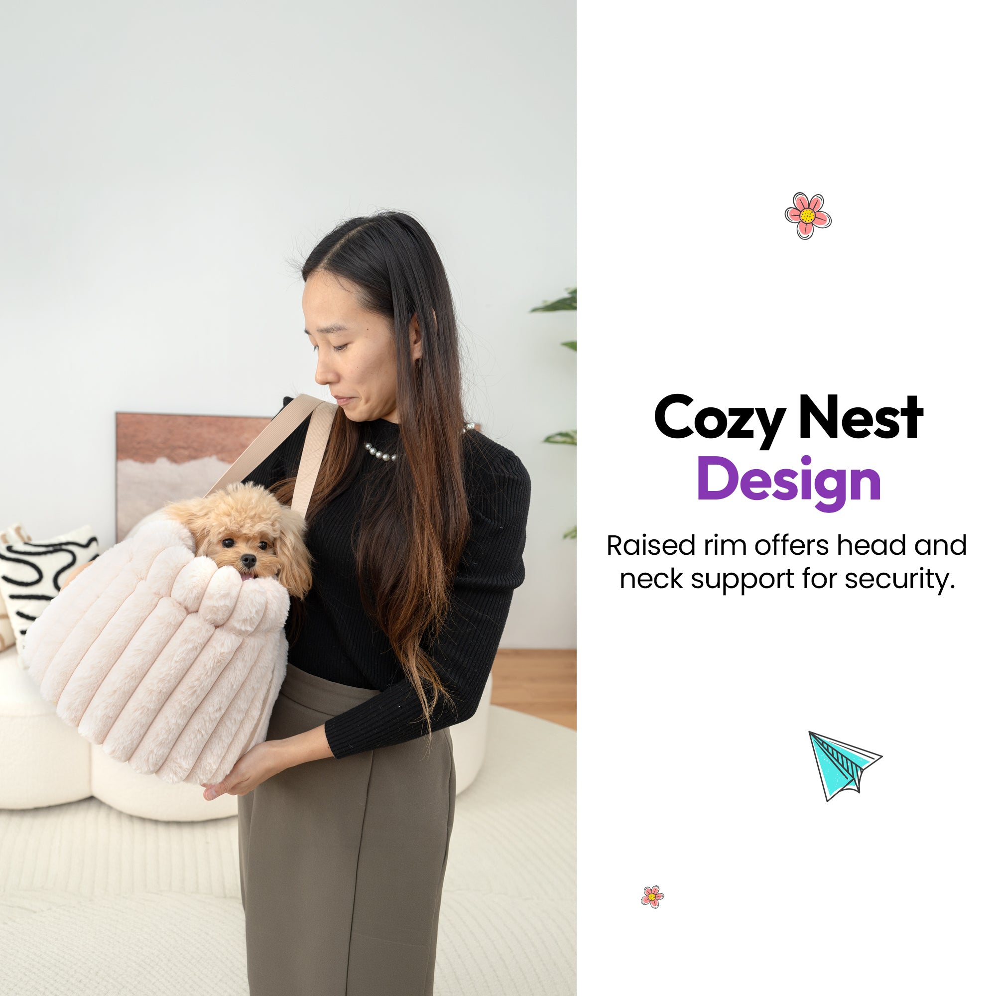 Furry Corduroy Handbag