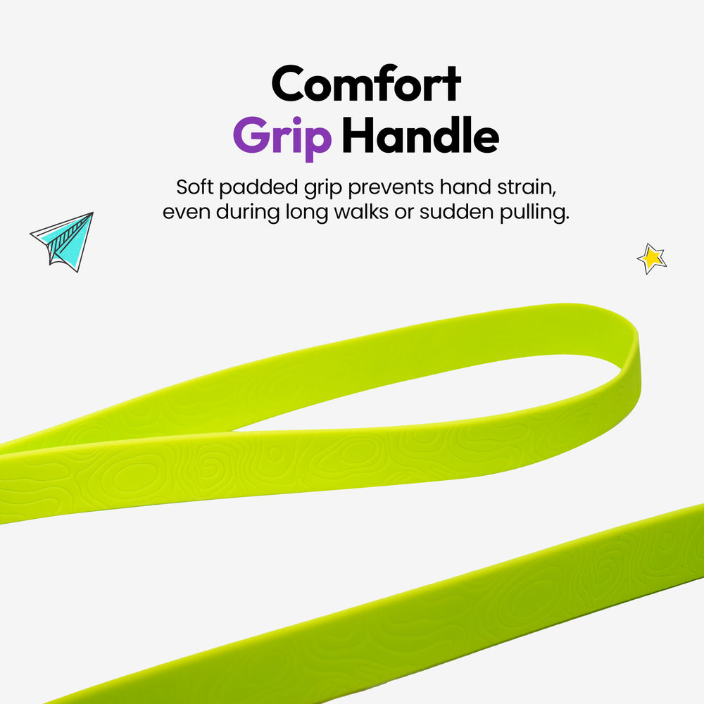 Sealskin Extendable Leash, Green