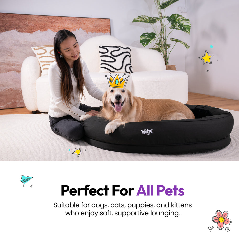NÄP Vet Orthopedic Bed, Black