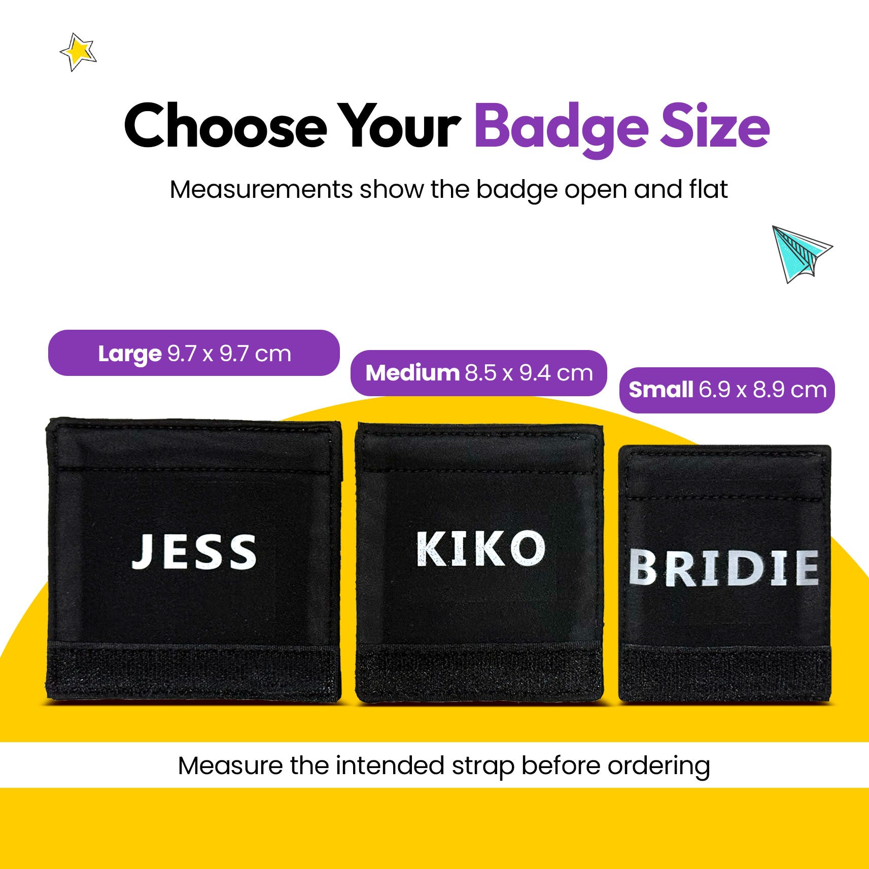 Custom Name Badge Velcro