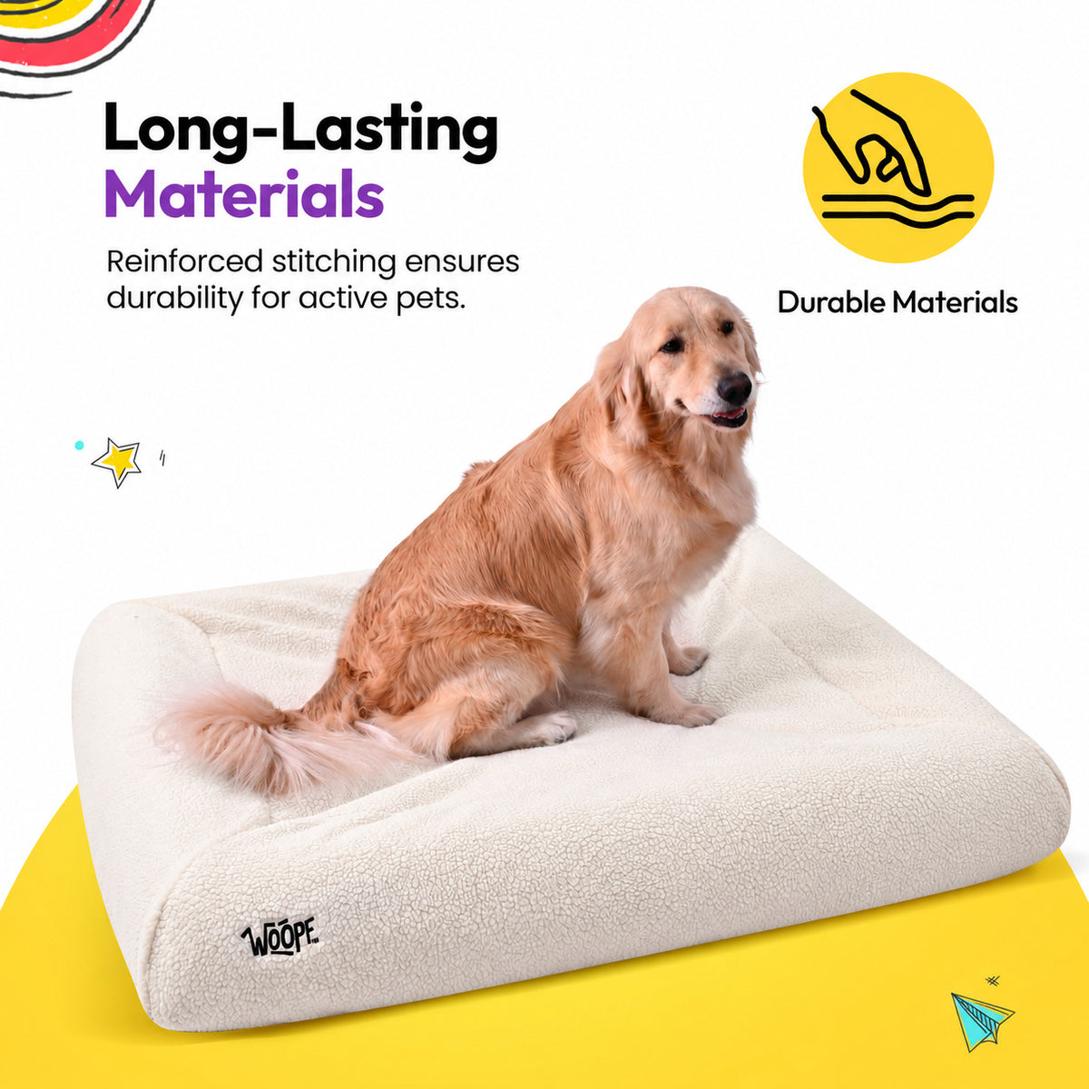 Cream | SNÜZ Bed Slip-On Cover Fleece: Long lasting materials