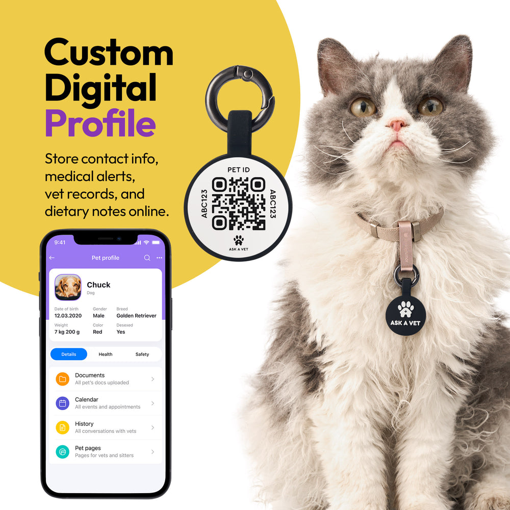 Smart ID Tag, Black