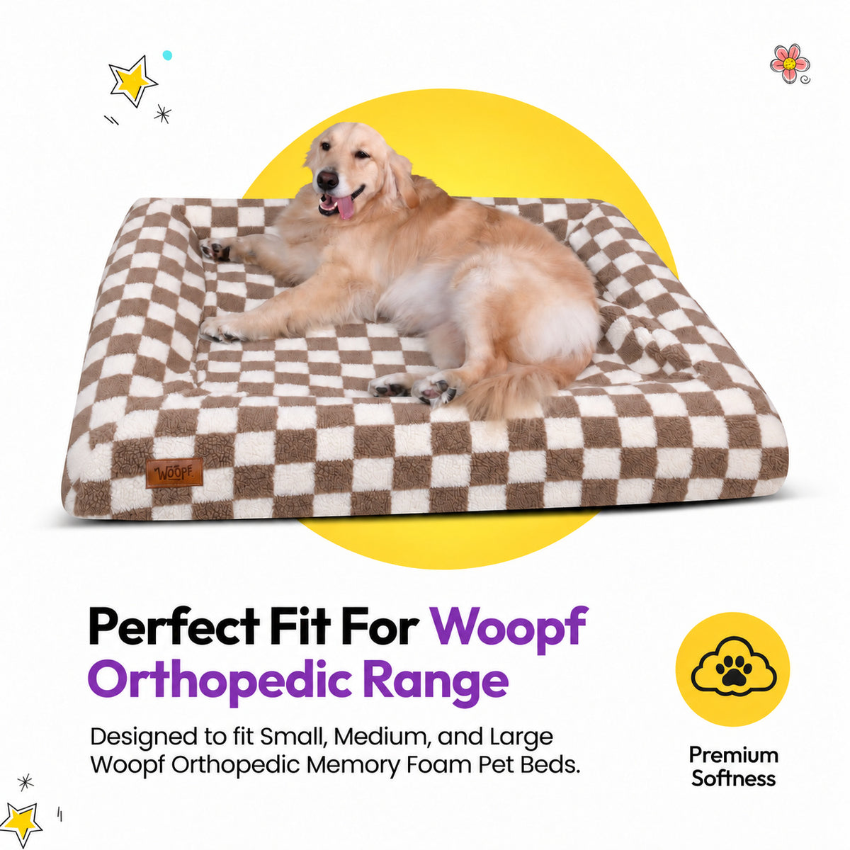 Brown | SNÜZ Bed Slip-On Cover Fleece: Perfect fit