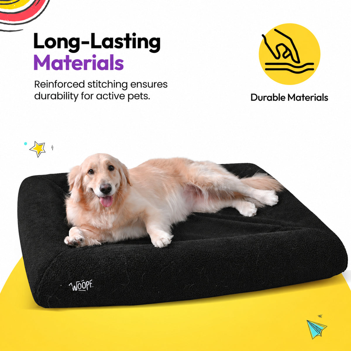 Black | SNÜZ Bed Slip-On Cover Fleece: Long lasting materials