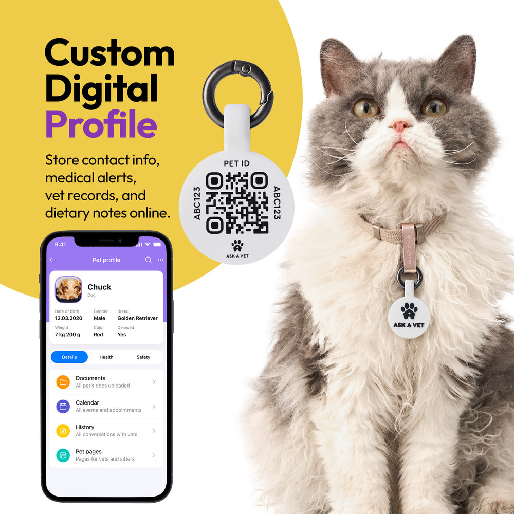 Smart ID Tag, White