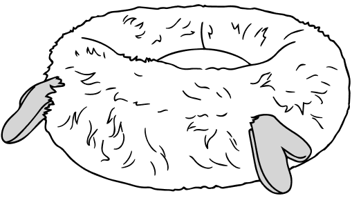 Size Guide for Antler Donut Bed