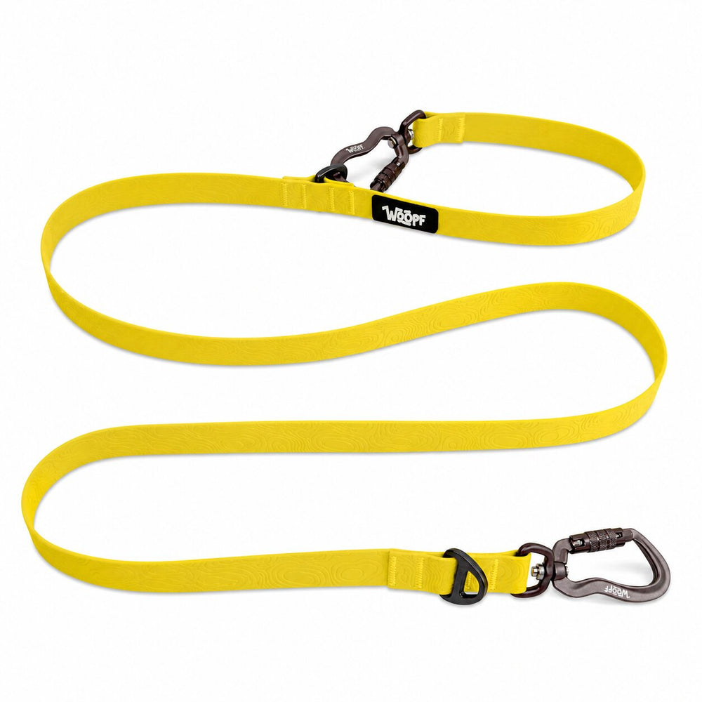 Sealskin Extendable Leash, Yellow
