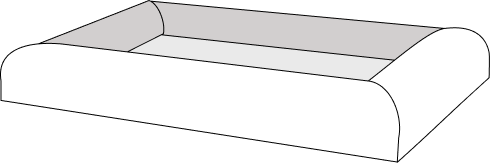 Size Guide for SNÜZ Bouclé Orthopedic Bed
