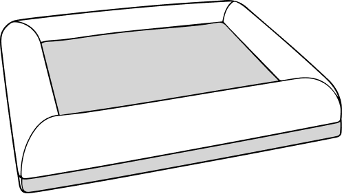 Size Guide for SNÜZ Orthopedic Suede Bed