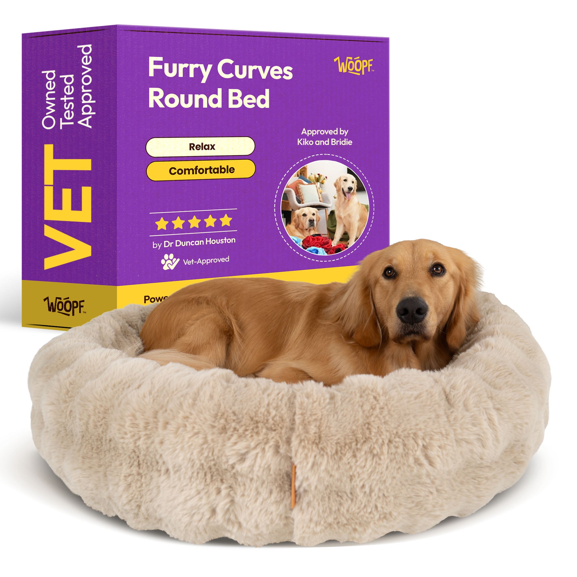 Flauschige Kurven Offenes Rechteckbett