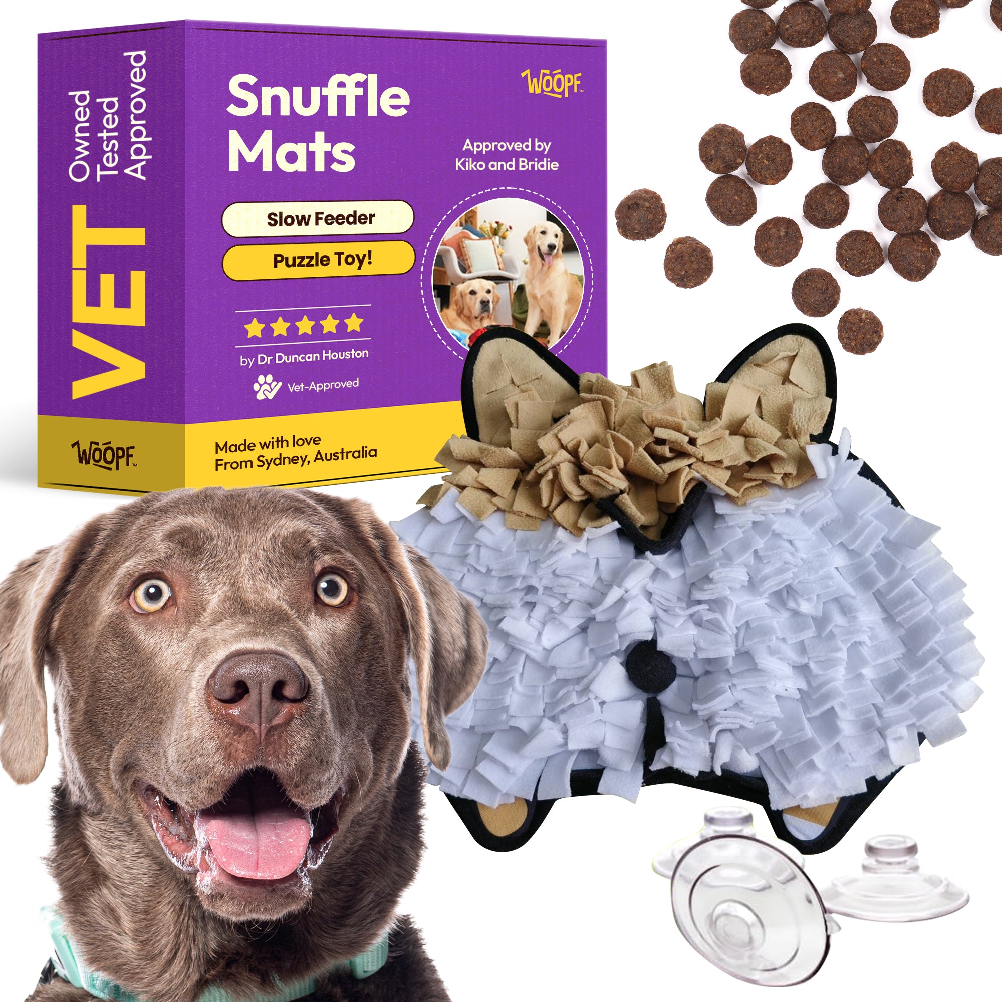 Corgi Butt Snuffle Mat – Funny Slow Feeder, Vet-Designed Enrichment