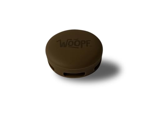 WOOPF AirTag Holder for Dog Collar | Waterproof, Durable, and Lightweight | Protective Case for Accurate Pet Tracking | Secure, Comfortable, Stylish | Universal Fit for All Collars (Wombat Brown)