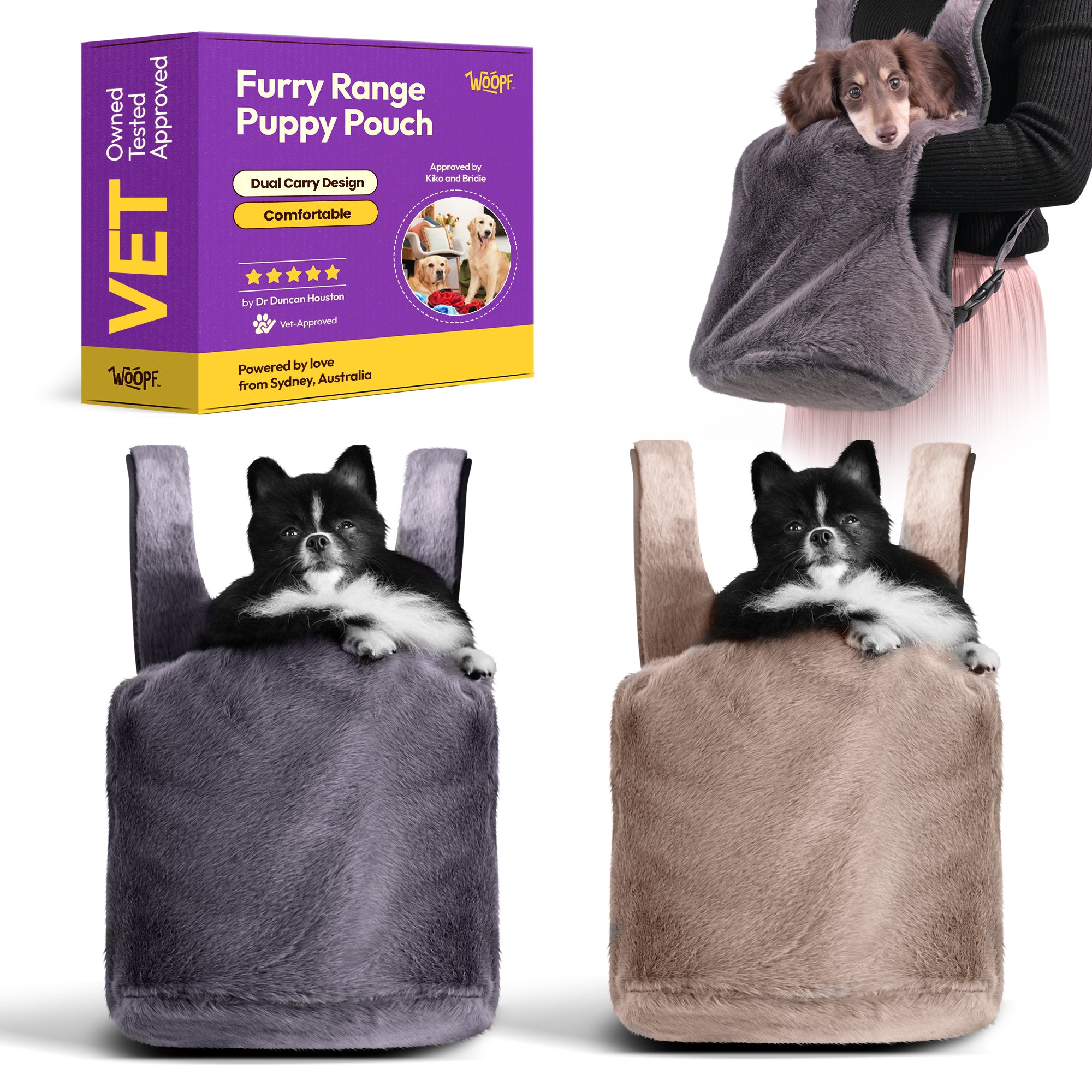 Furry Range Puppy Pouch