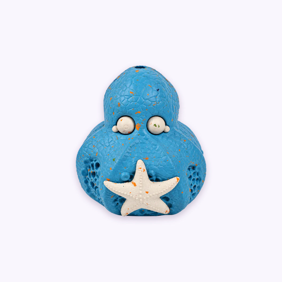 Blue | Chewster Octopus: The Blue Octopus, Soft strength, on its own on a pale lavender background