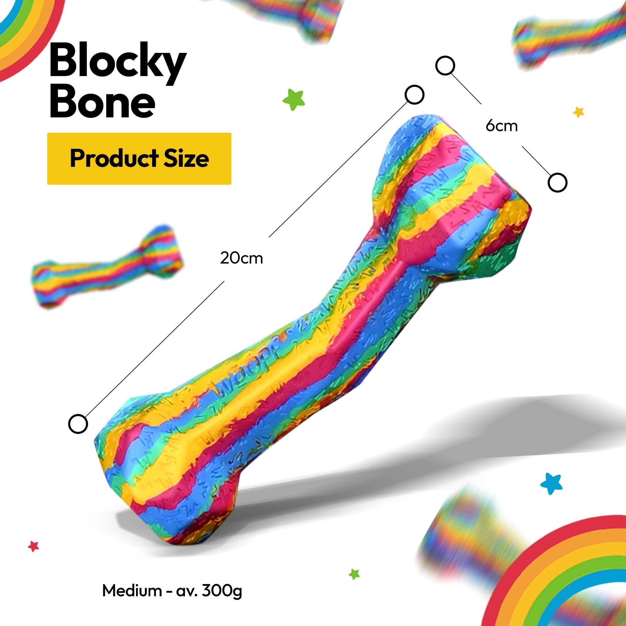 RainBone Dog Chew Toy - Celebrating Pride & The LGBTQ+ Community 🌈