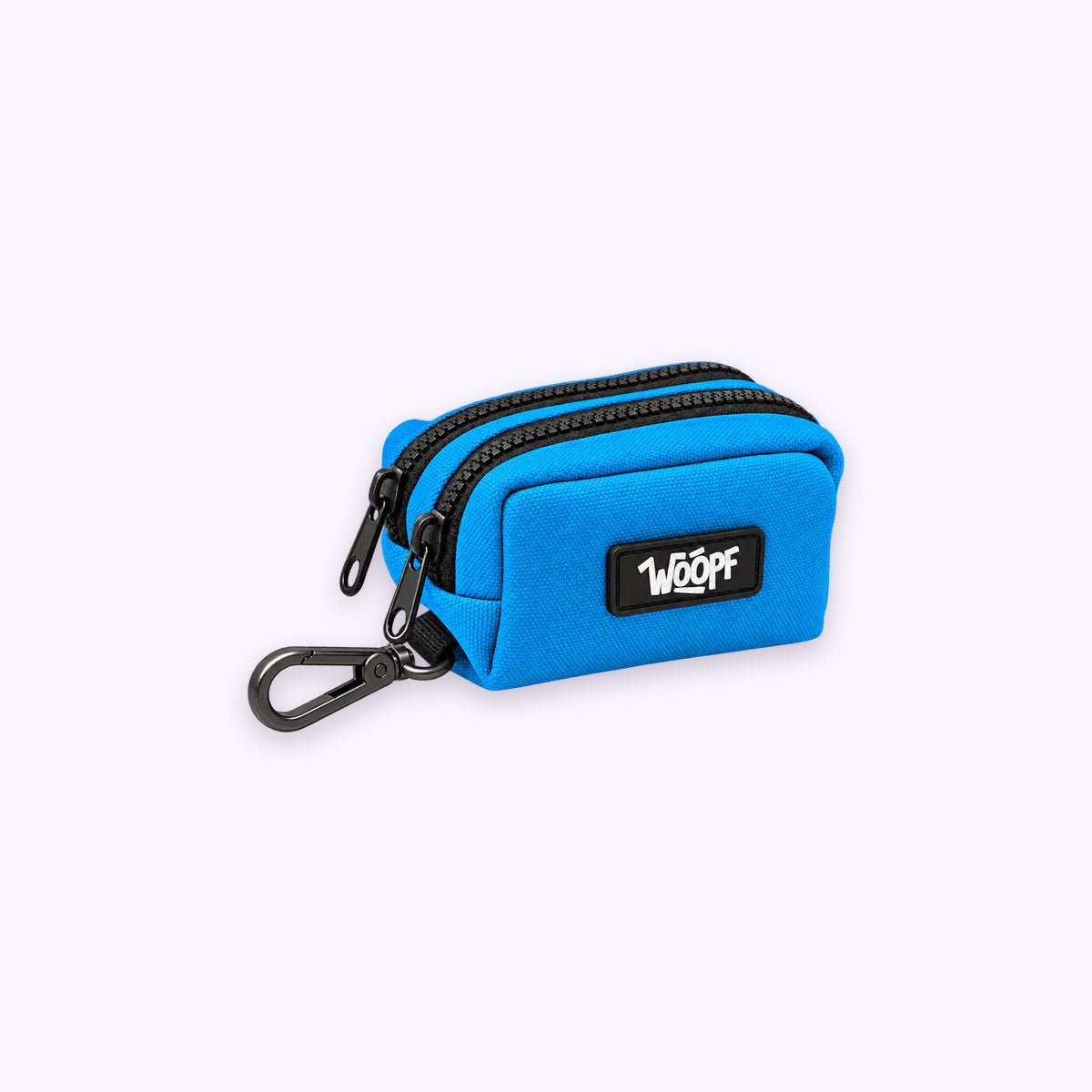 Blue | Explorer Dual Pocket Pouch: The Blue pouch on its own on a pale lavender background