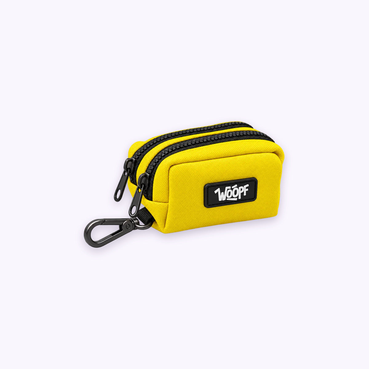 Yellow | Explorer Dual Pocket Pouch: The Yellow pouch on its own on a pale lavender background