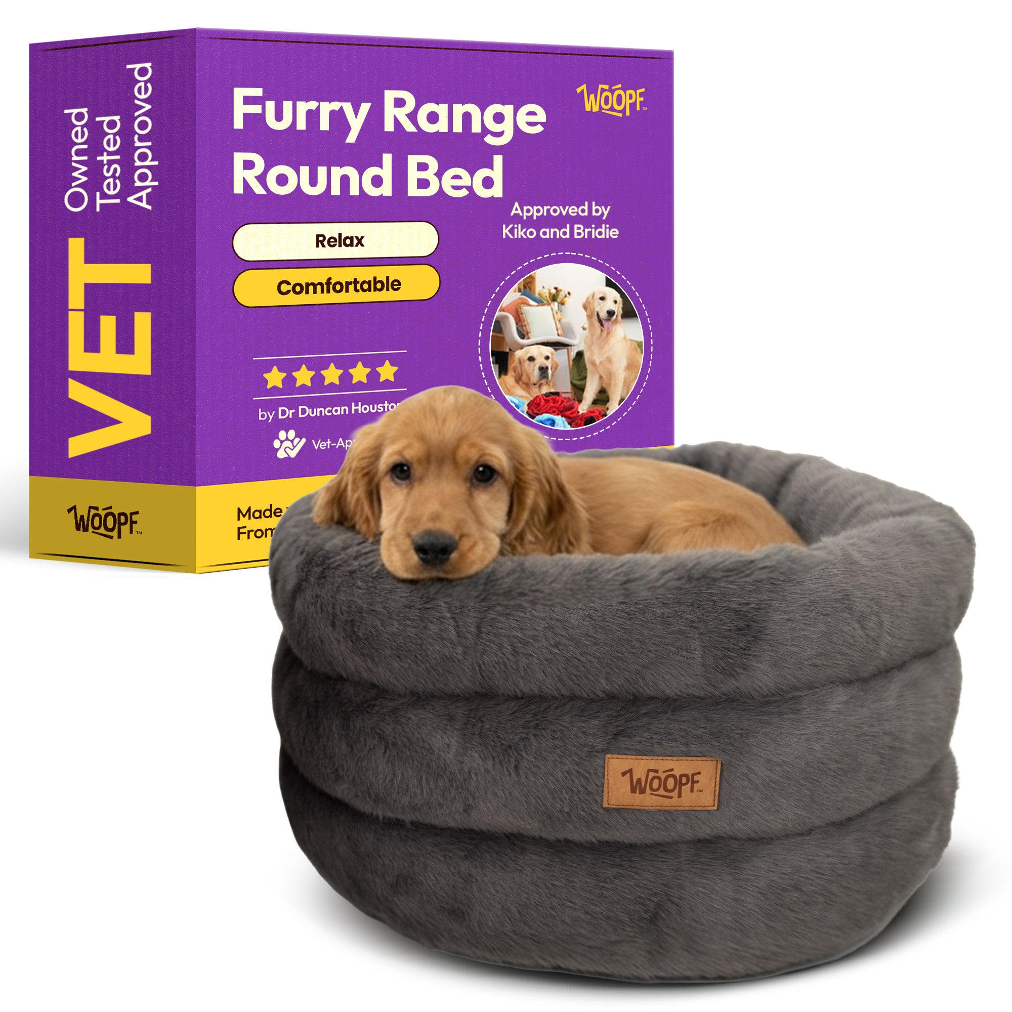 Furry Range Round Bed