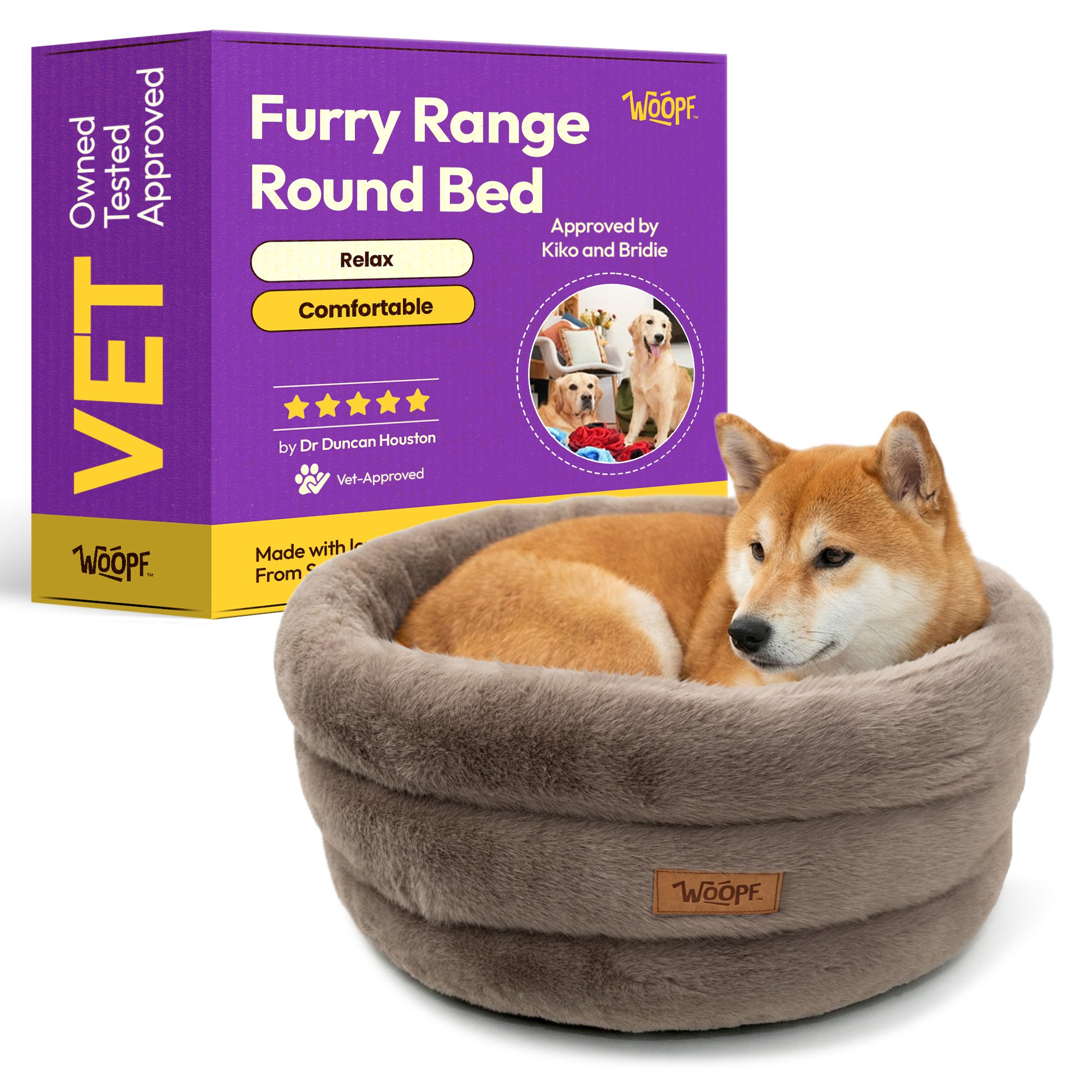 Furry Range Round Bed