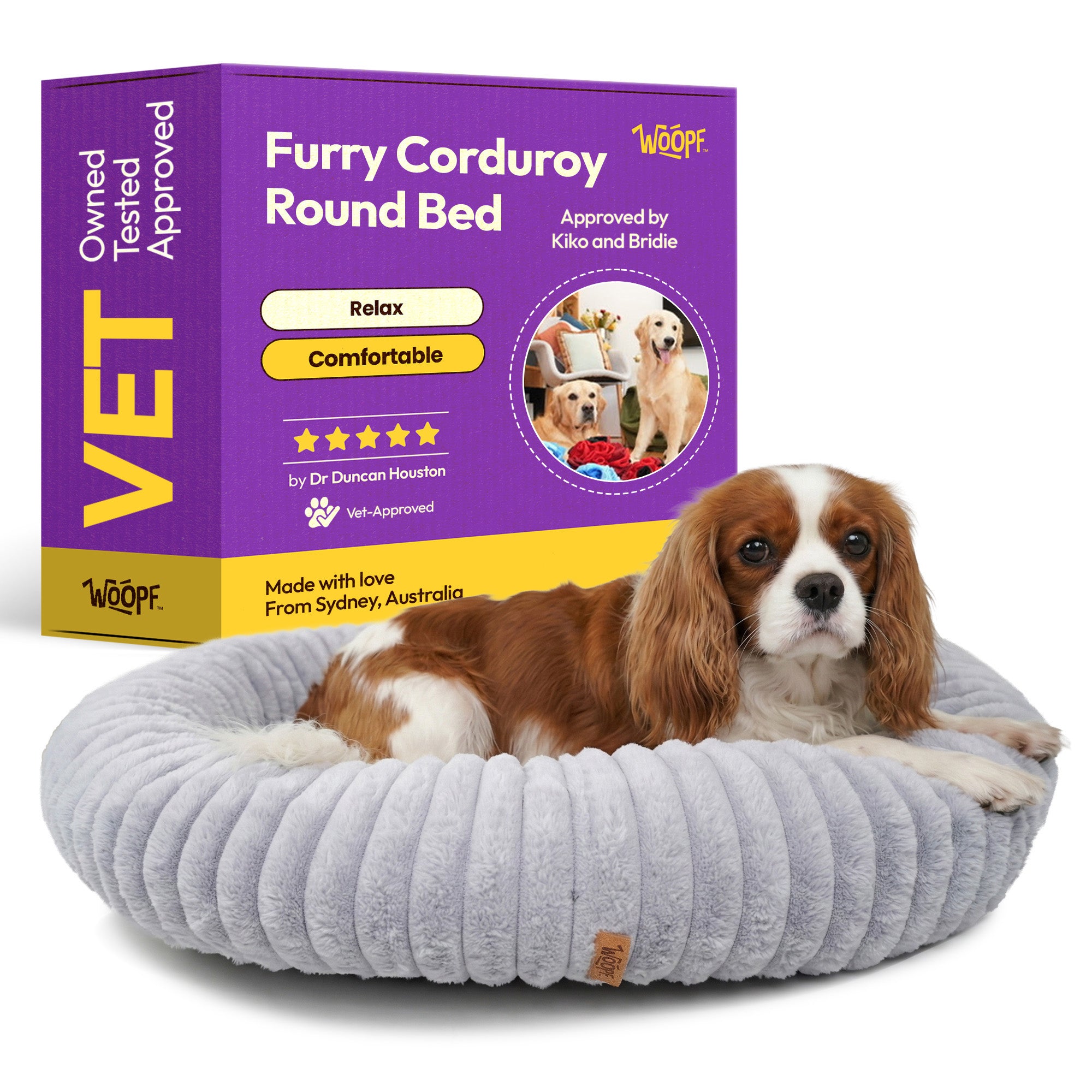 Furry Corduroy Range Round