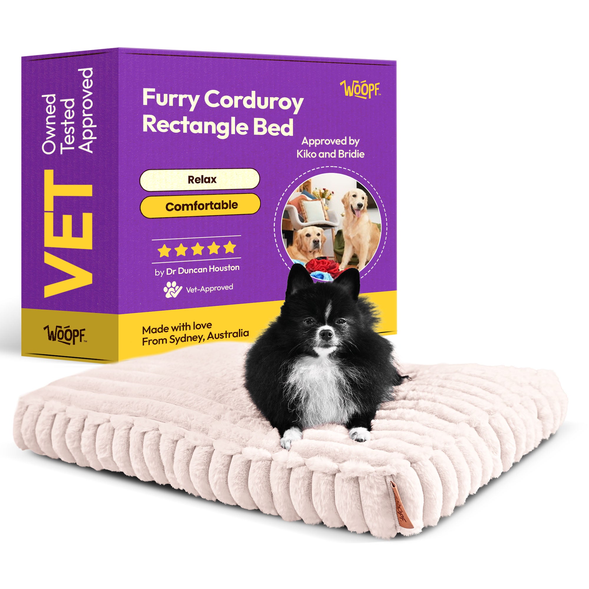 Flauschige Kord-Schlafmatte