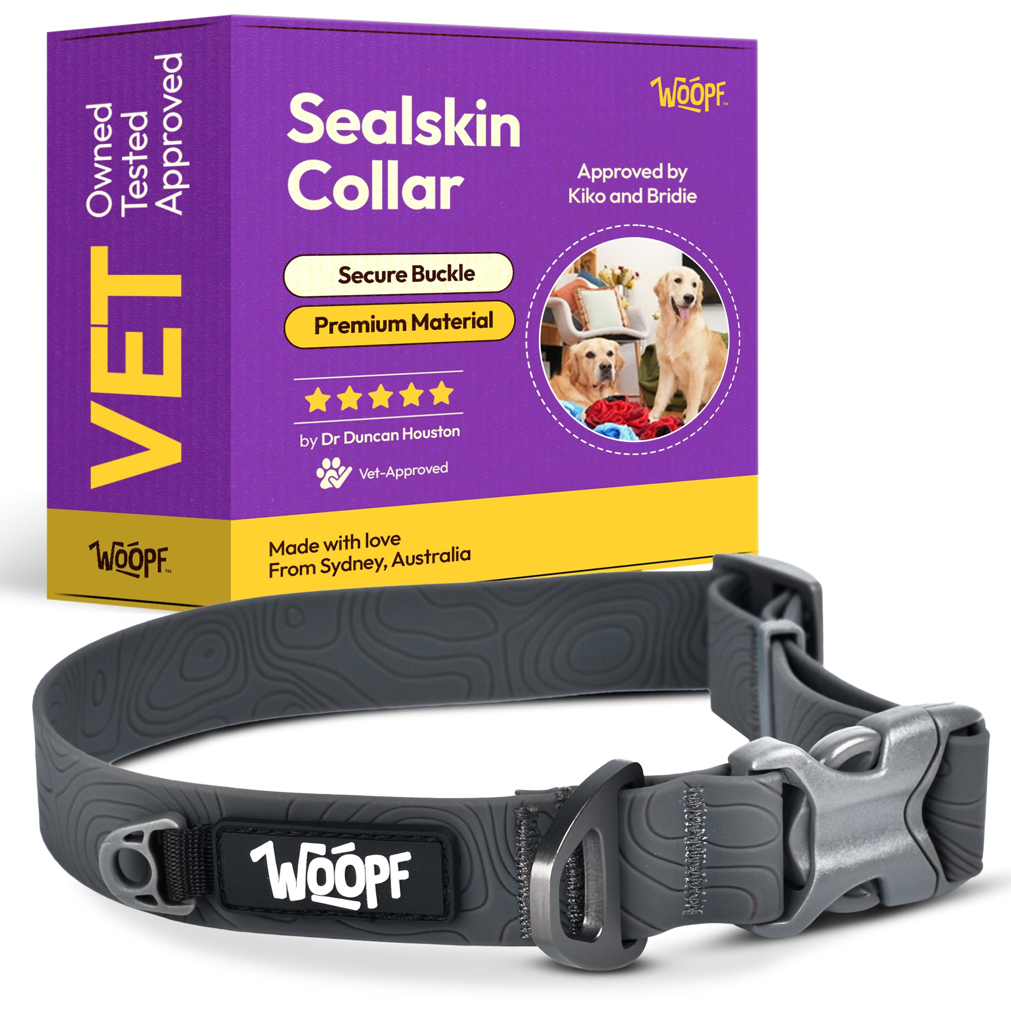 Sealskin Waterproof Dog Collar – Biothane, Odor-Proof, Quick-Release