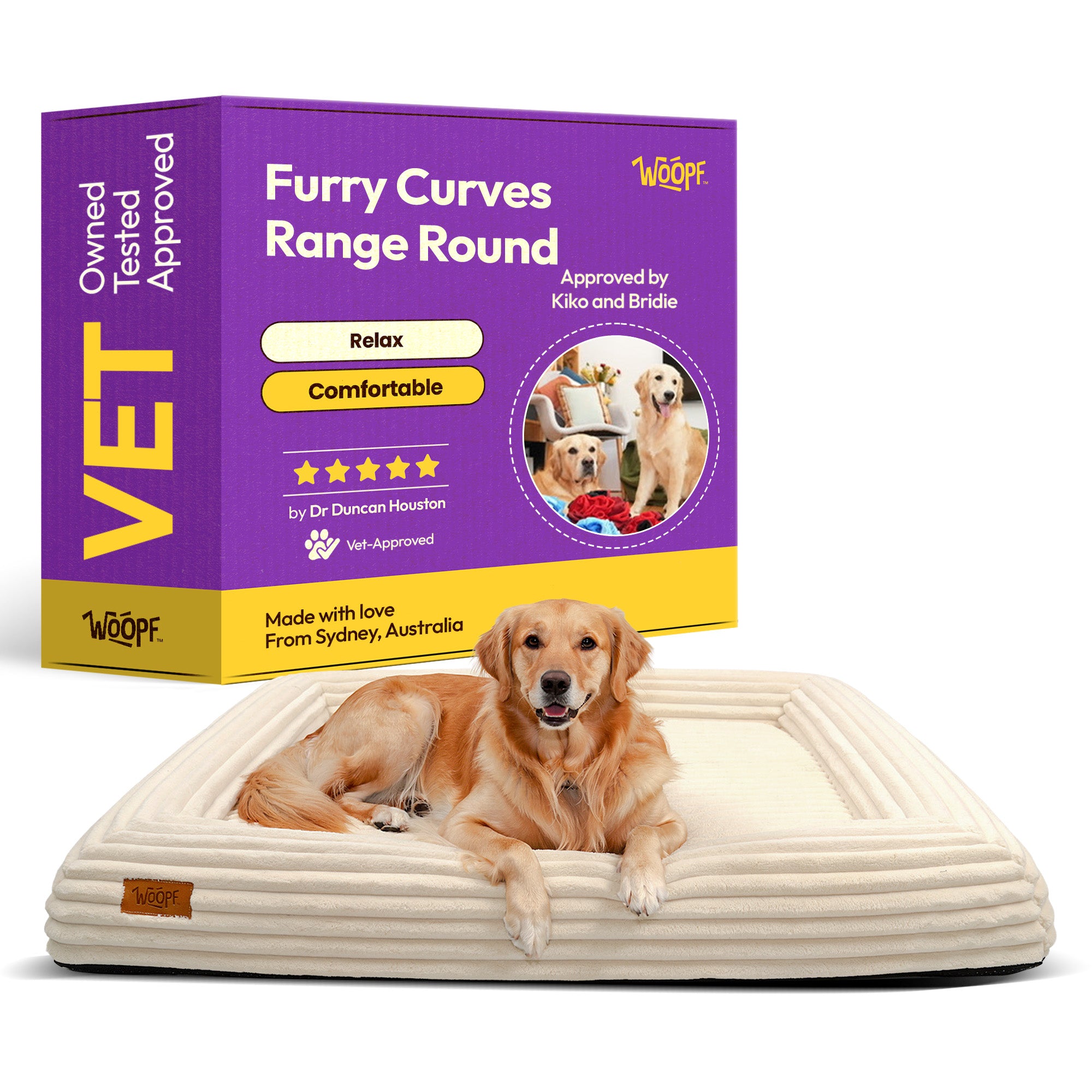 Thick Corduroy Vet Orthopedic Lavender Infused Memory Foam Bed