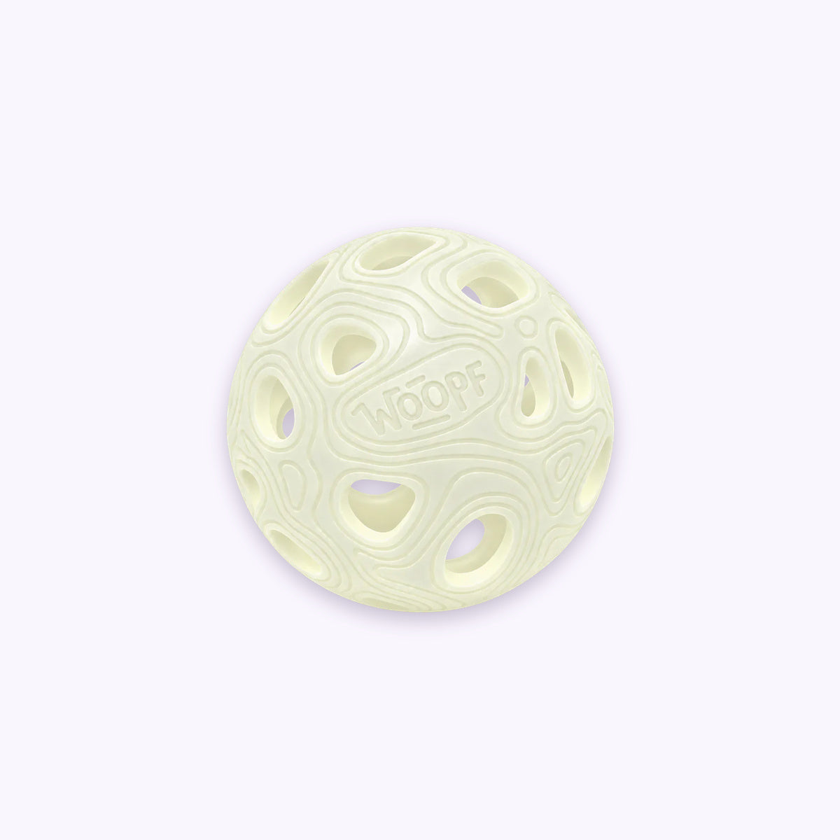 Glow | MeteorBite Ball: The Glow ball on its own on a pale lavender background