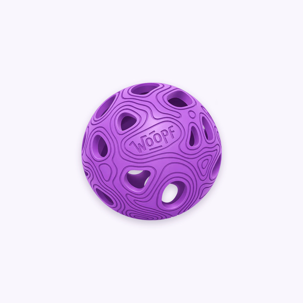 Purple | MeteorBite Ball: The Purple ball on its own on a pale lavender background