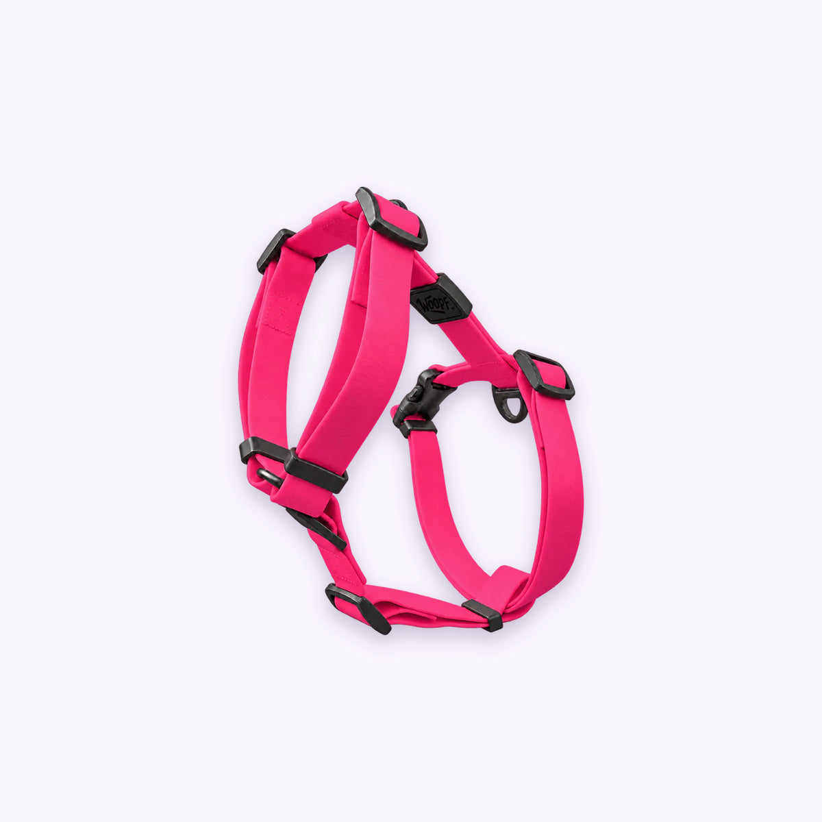 Pink | Sealskin Harness: The Pink harness on its own on a pale lavender background