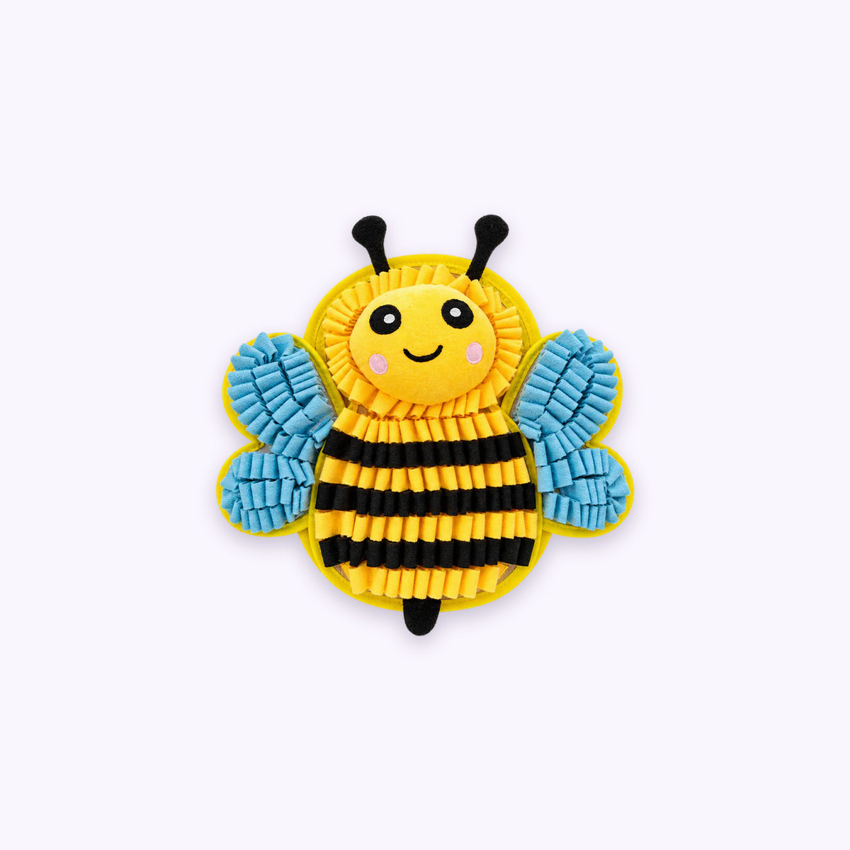 Bumble Bee | Snuffle Mat: The Bumble Bee mat on its own on a pale lavender background