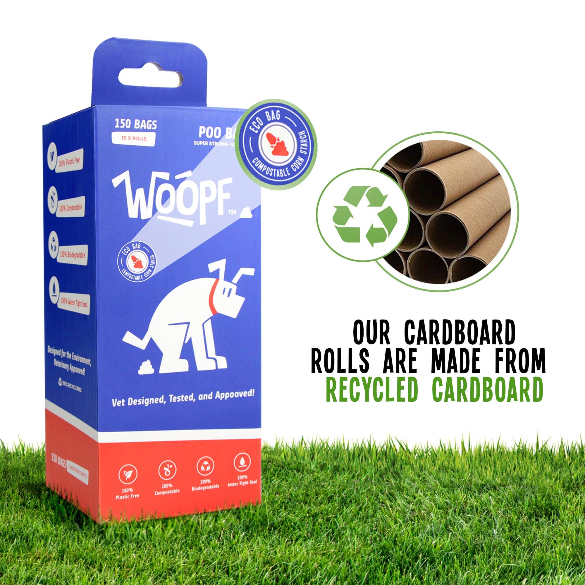 WOOPF 100 Compostable Dog Poop Bags Vet Designed Tested And woopf-100-compostable-dog-poop-bags-vet-designed-tested-and