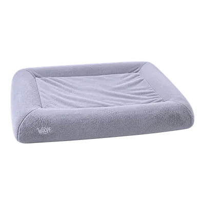 Grey SNÜZ Bed Slip-On Cover (Faux Velvet Fur)
