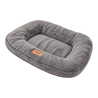 Grey Furry Range Rectangle Bed